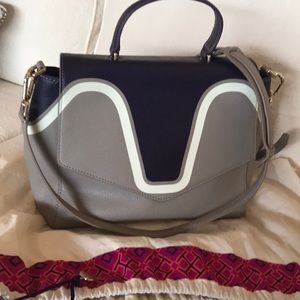 Tory Burch Juliette style leather handbag